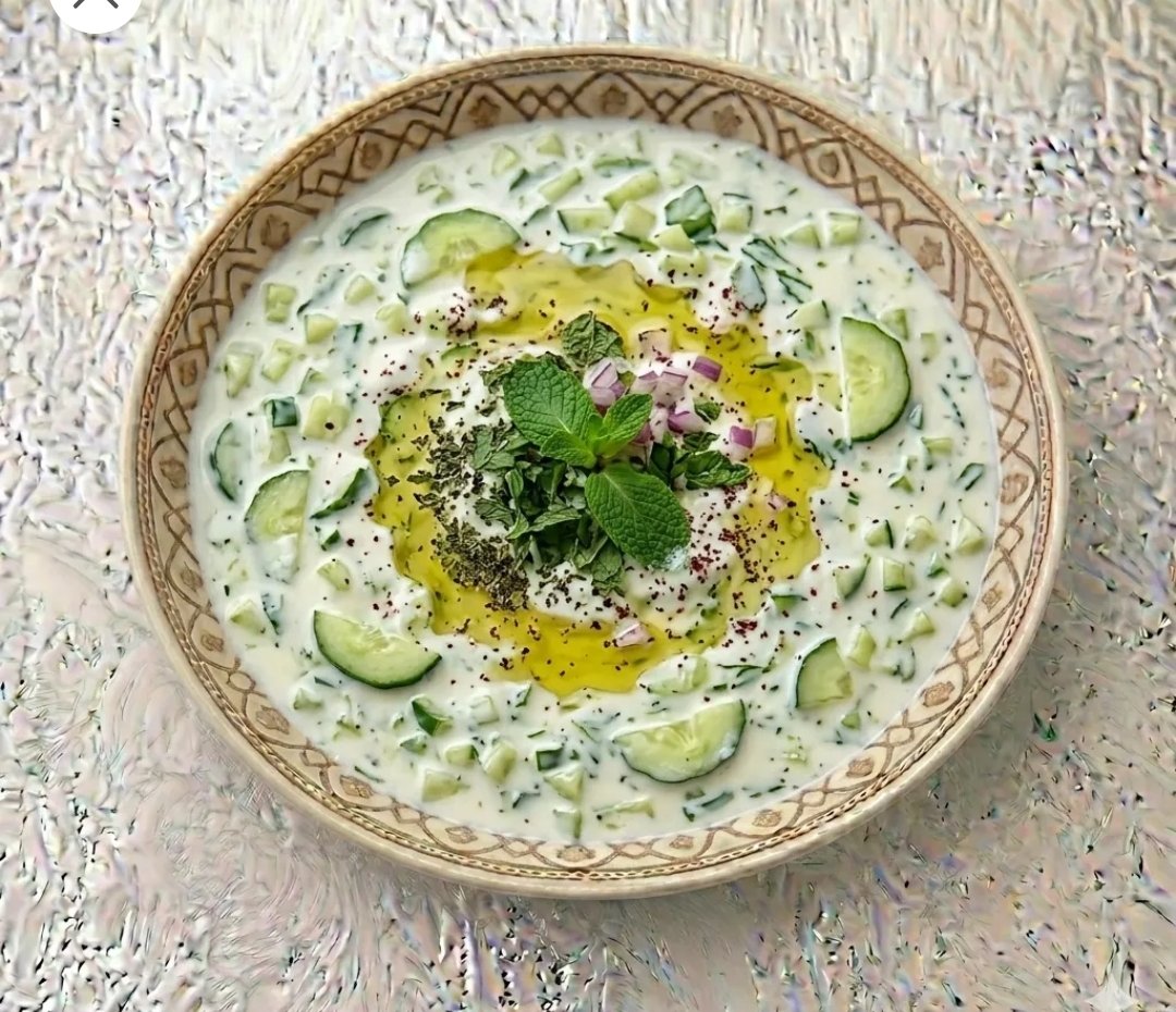 صحن خيار بلبن